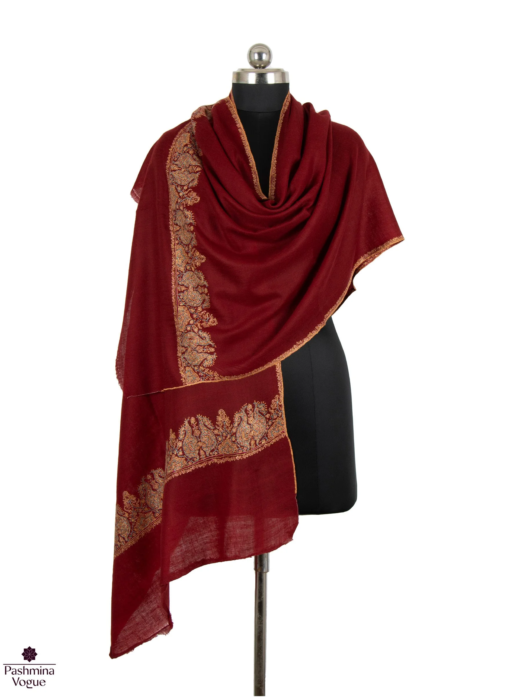 Maroon-Pashmina-Wrap