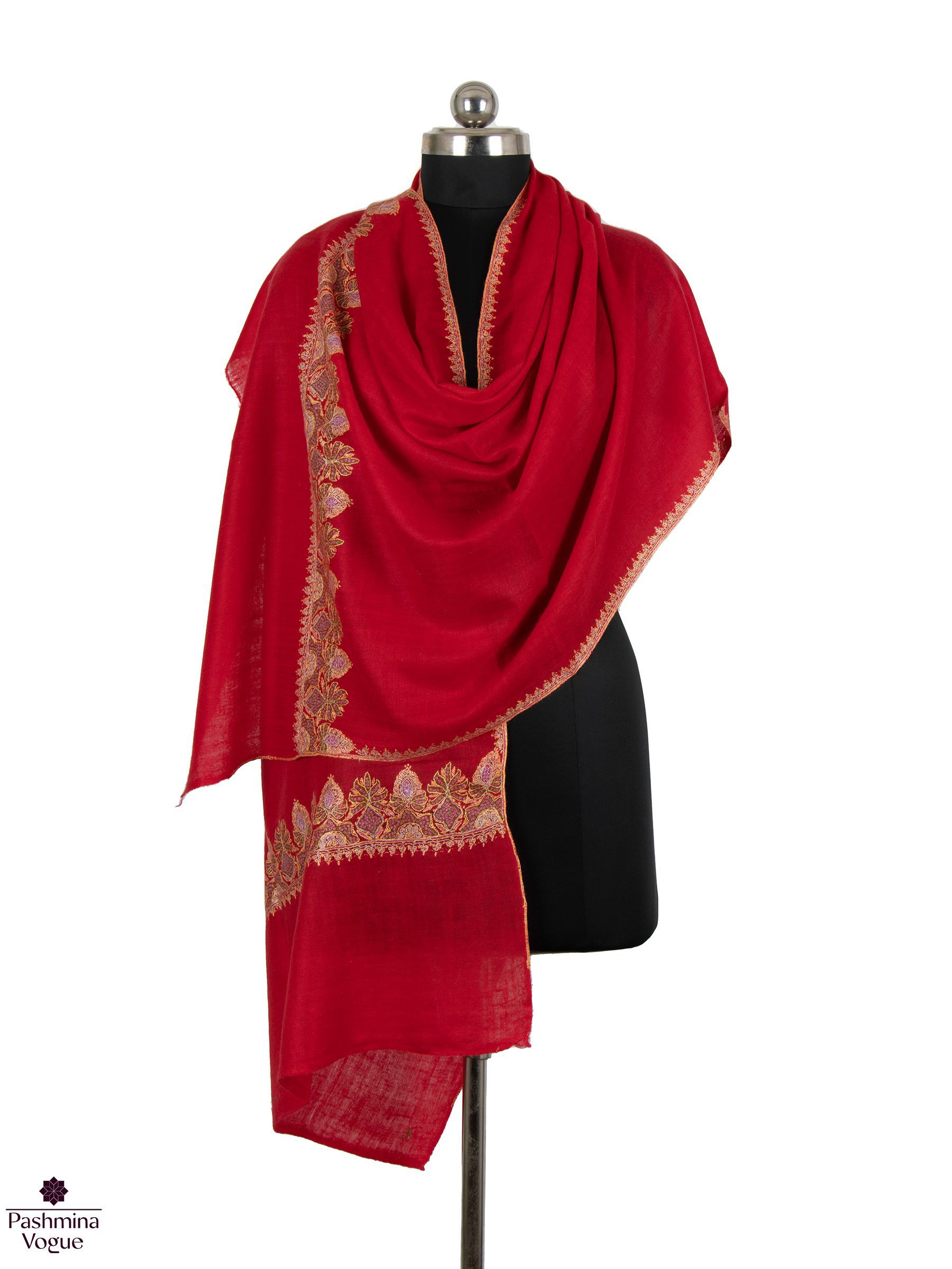 Red Handwoven Cashmere Wraps