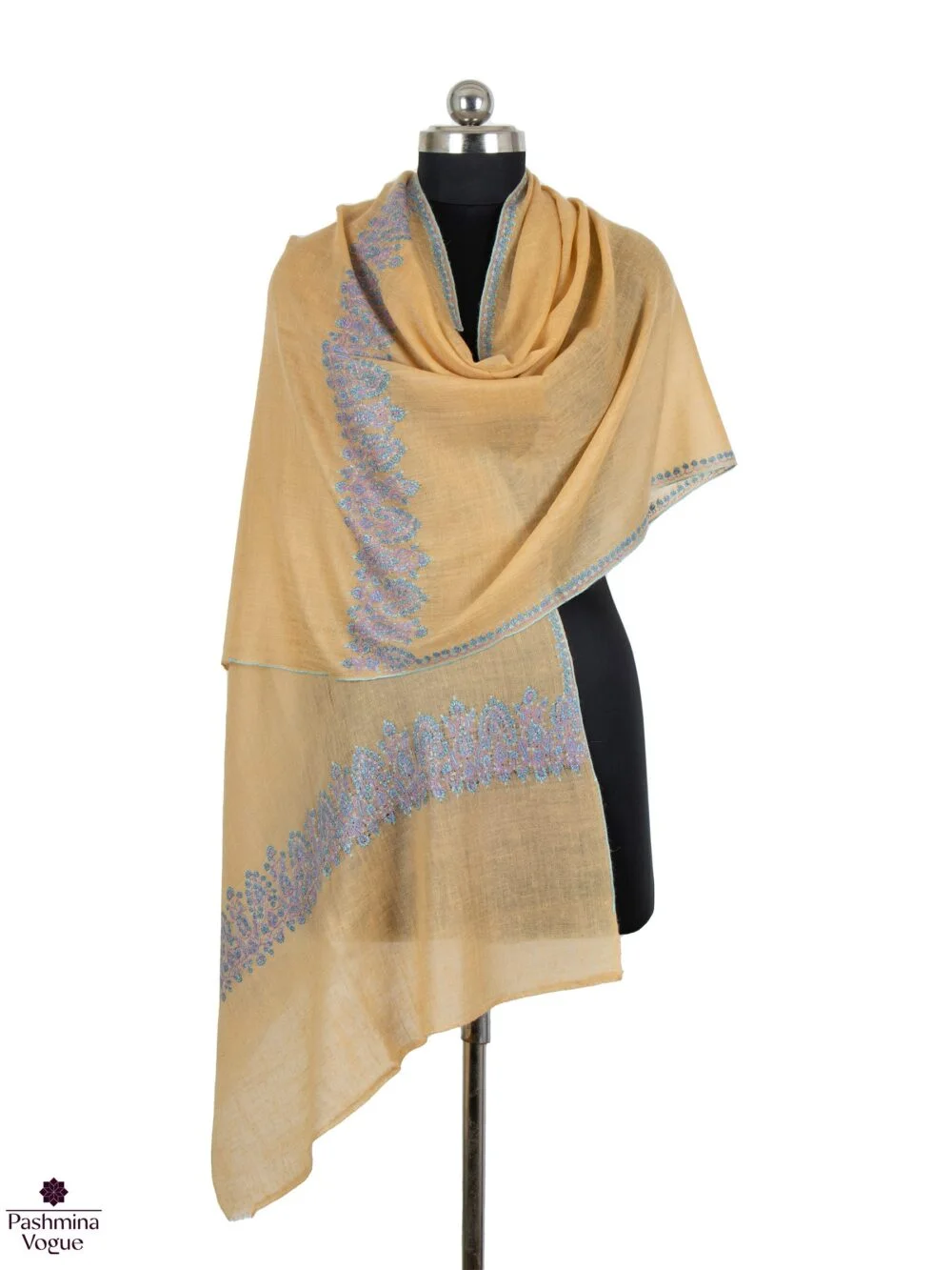 Sand-Brown-Cashmere-Wrap