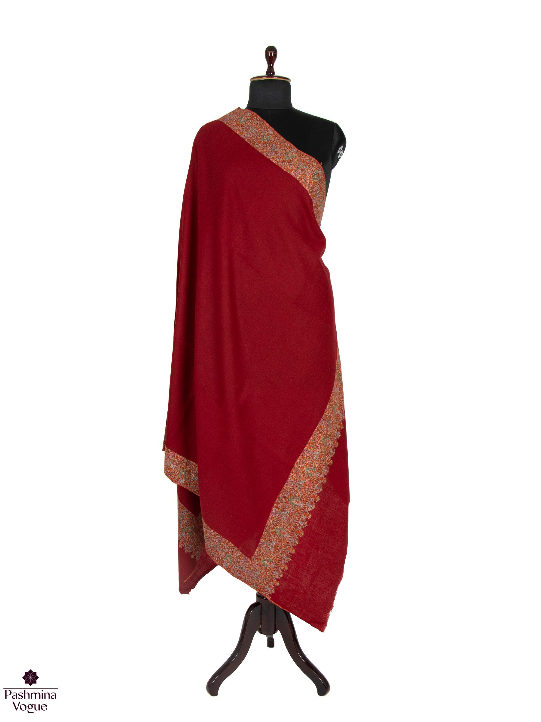 maroon shawl