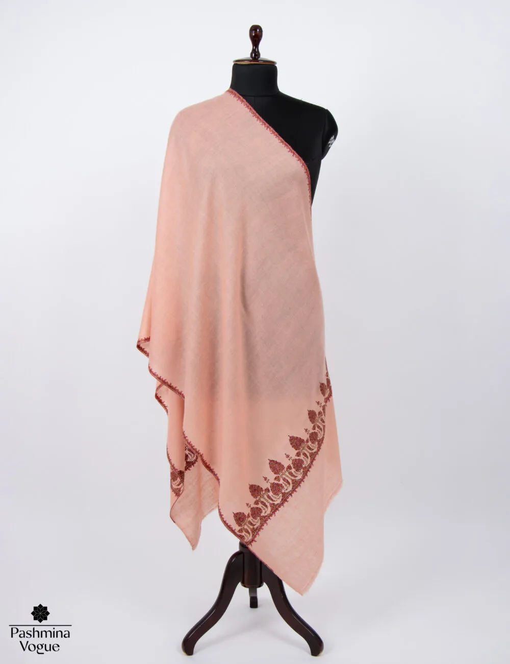 Dusted-Peach-Cashmere-shawl