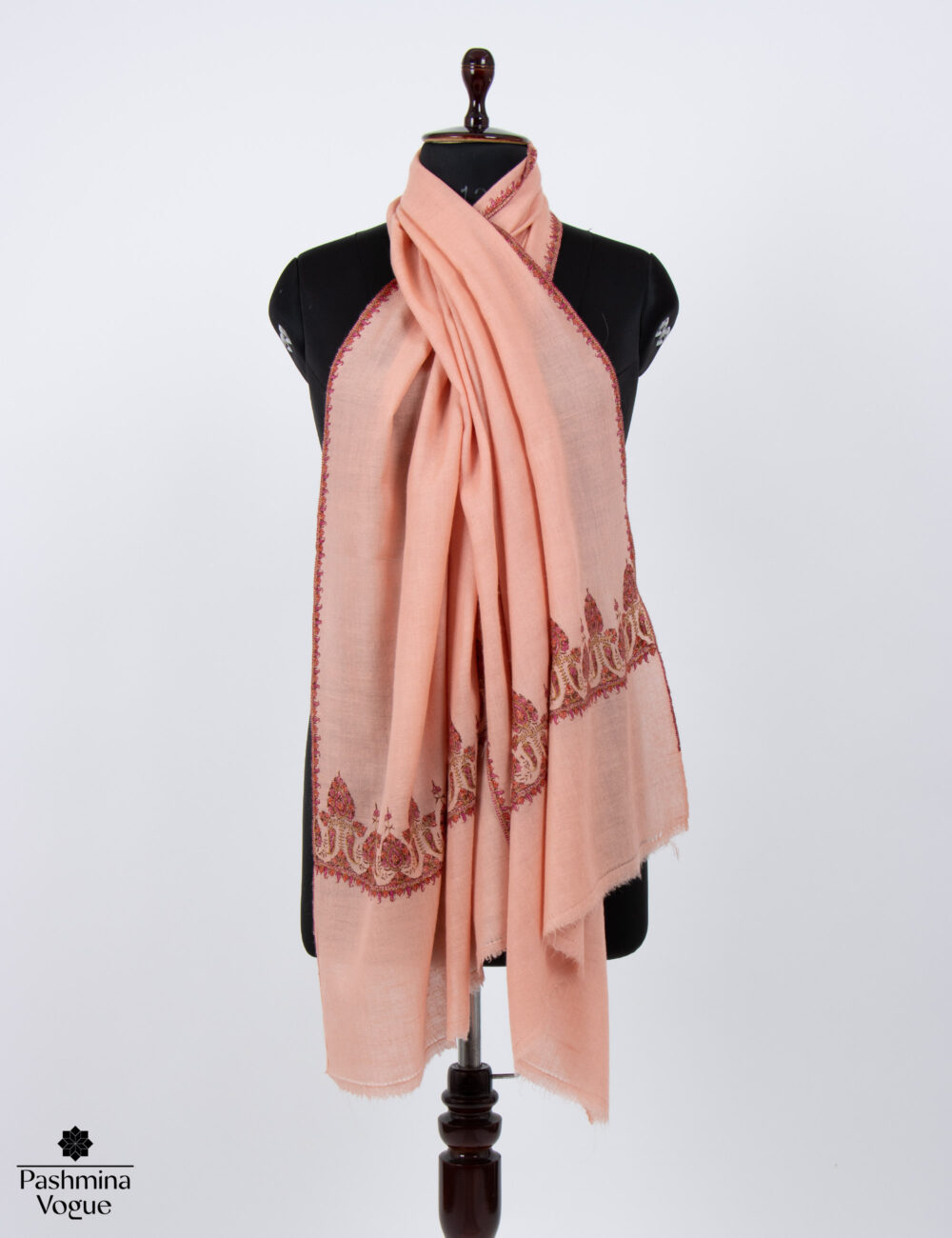Dusted-Peach-Cashmere-shawl