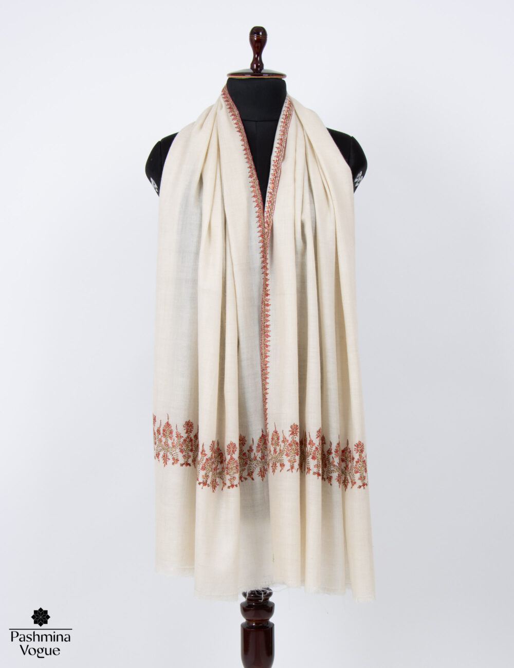 Womens-Off-White-Pashmina-scarf