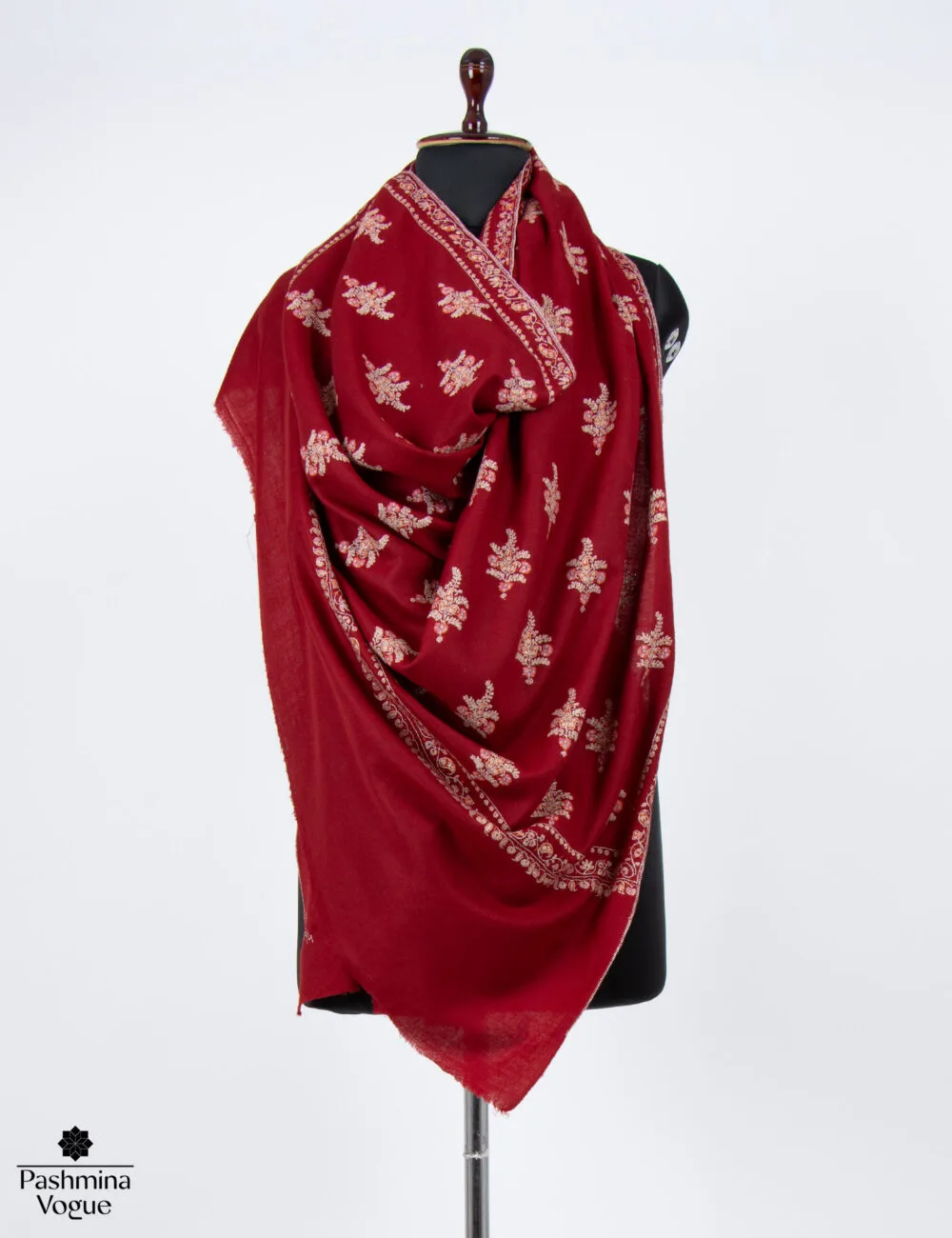 maroon-shawl-for-wedding