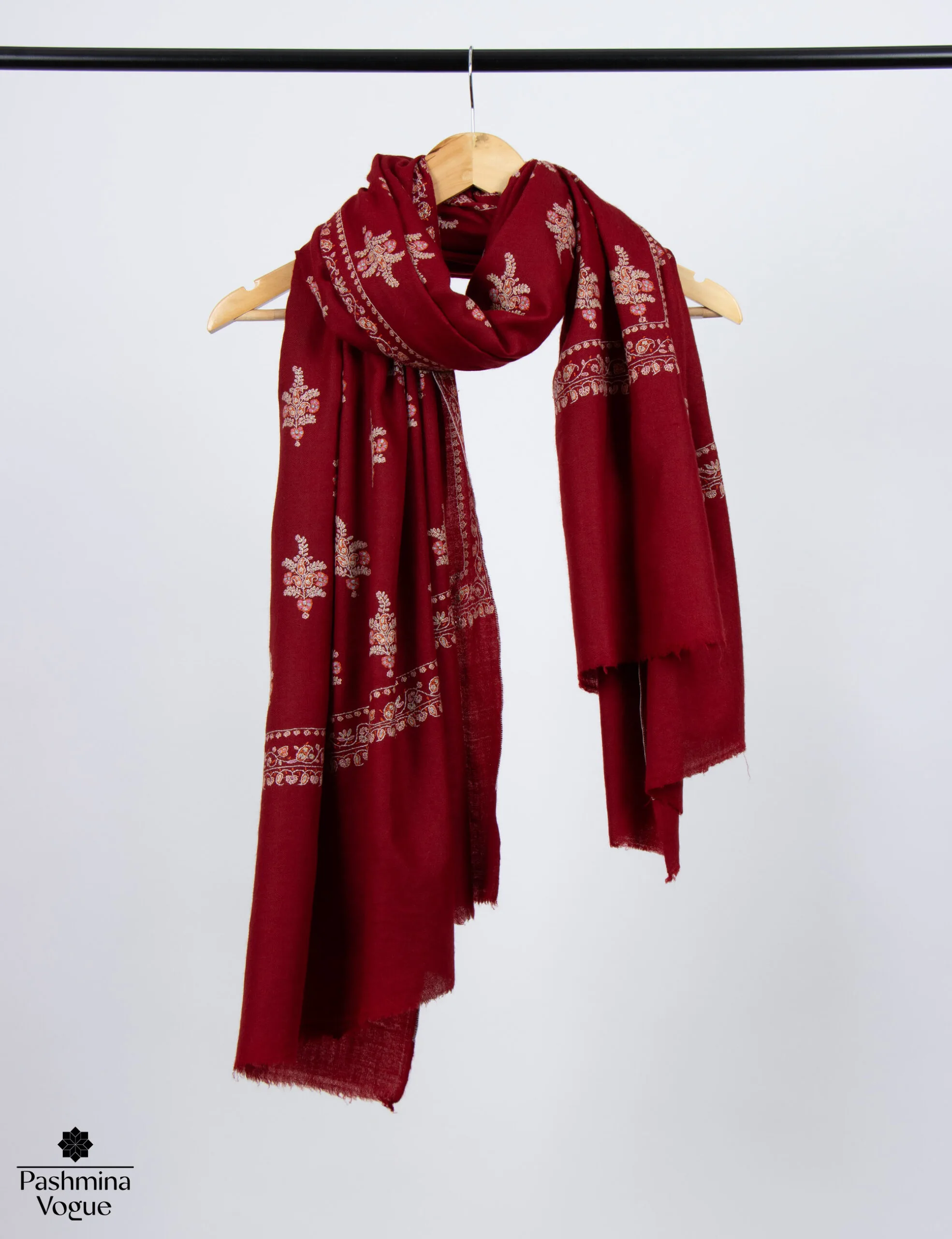 maroon-shawl-for-wedding