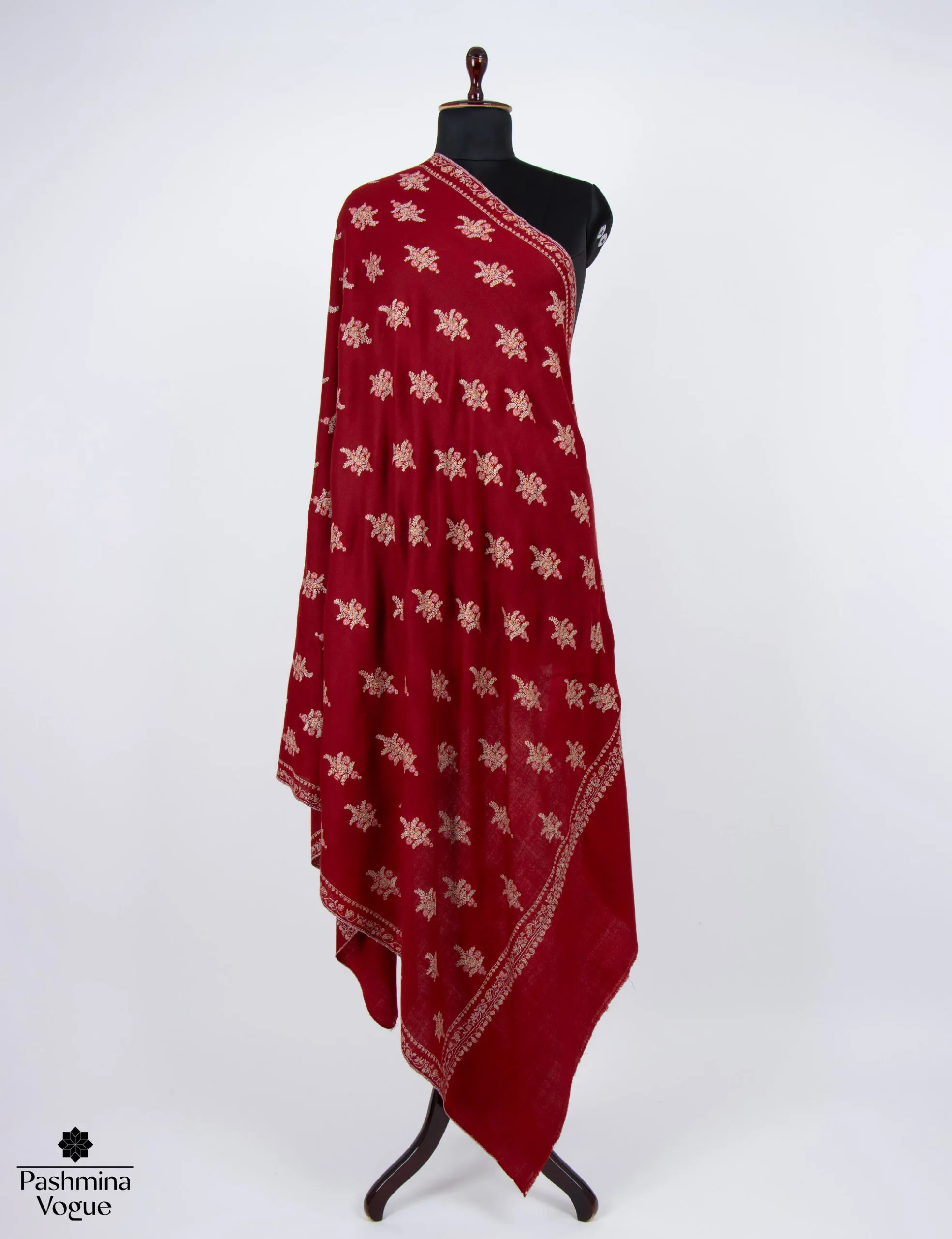 maroon-shawl-for-wedding