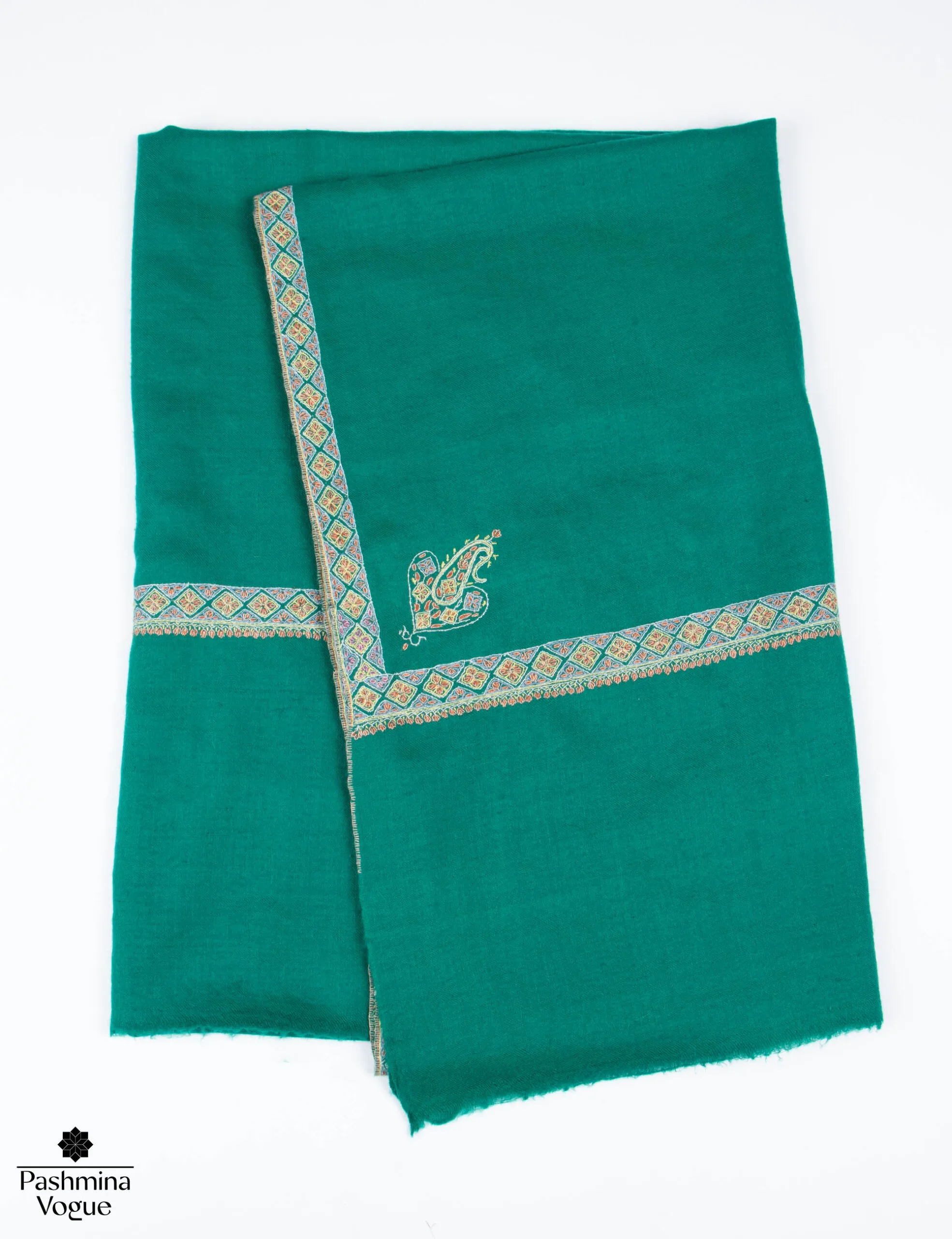 pashmina-shawls-green-color