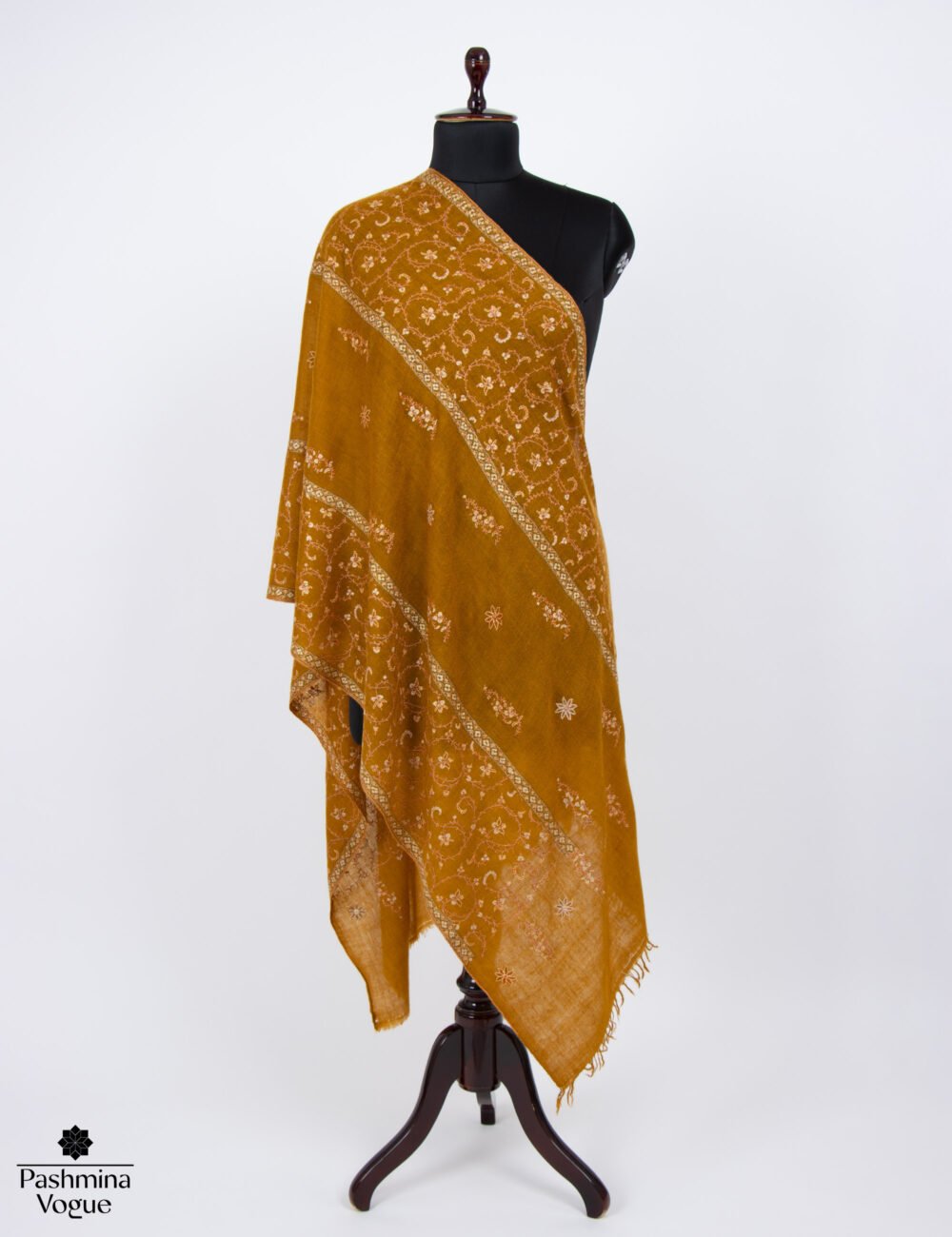 mustard-colour-pashmina