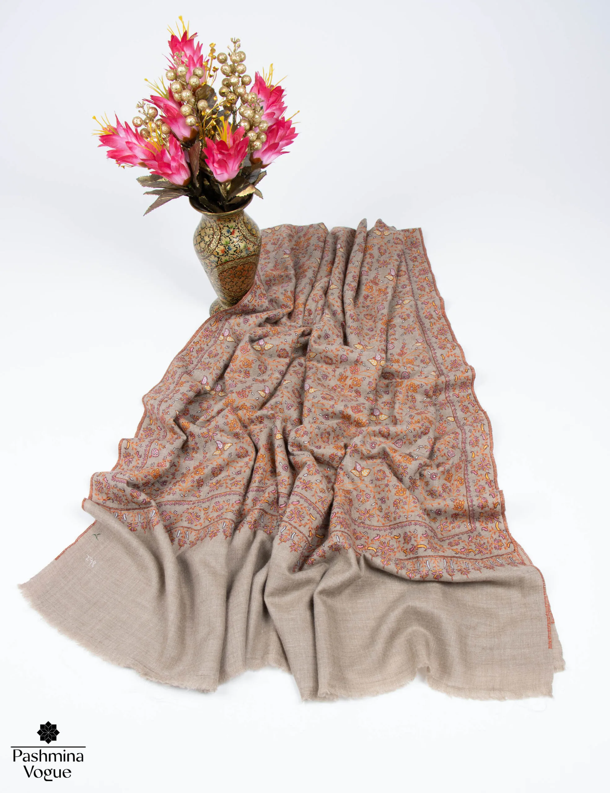embroidered pashmina