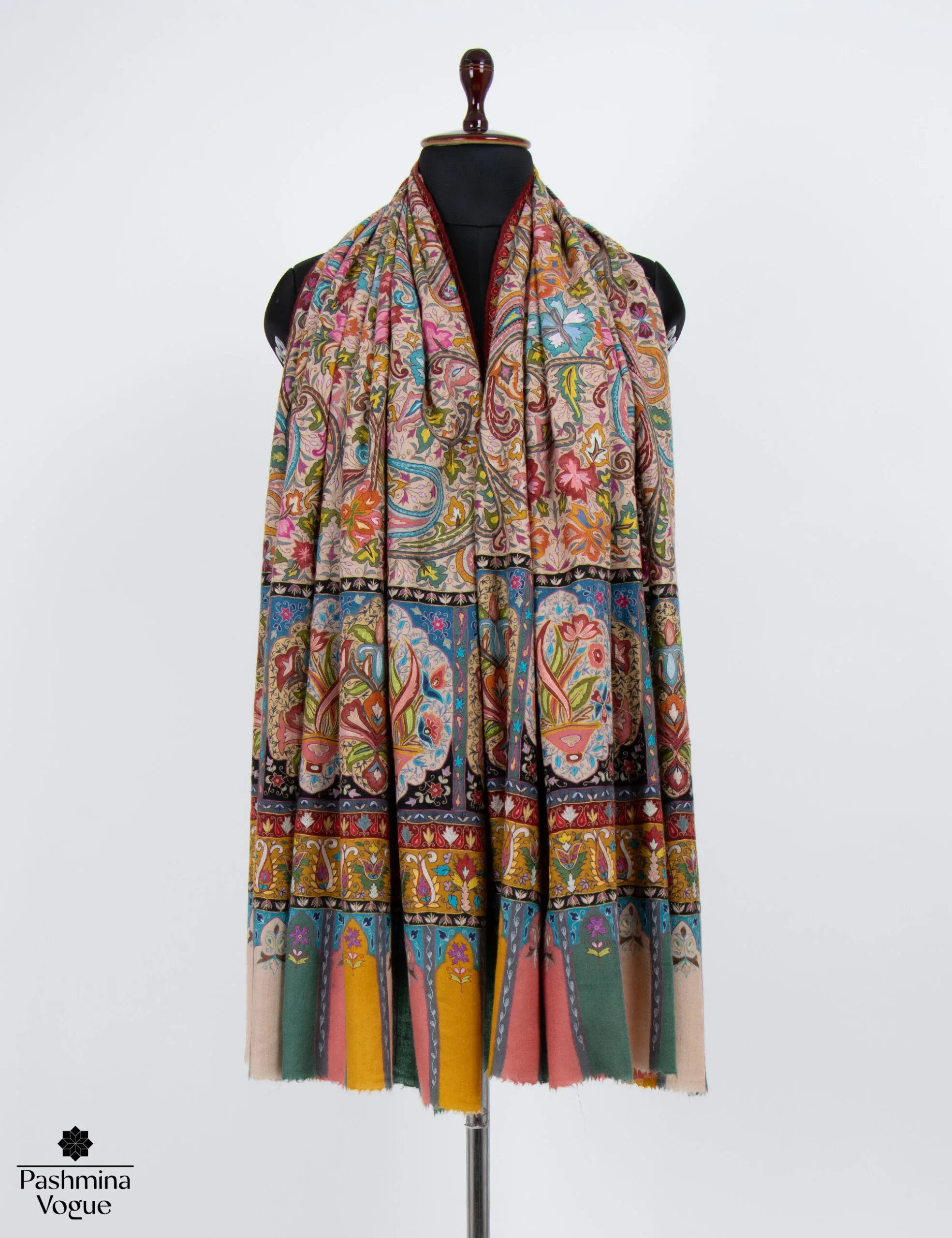 Kalamkari Handloom Pashmina Shawl