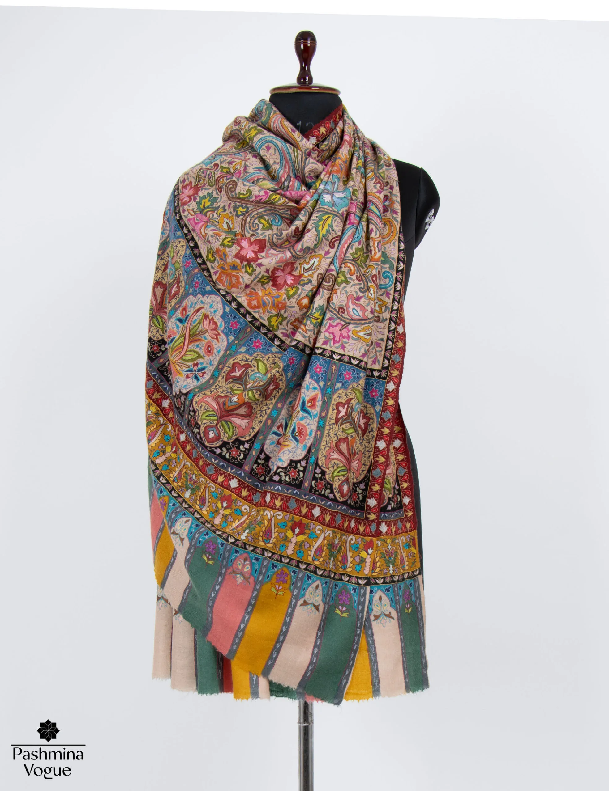 Kalamkari Handloom Pashmina Shawl