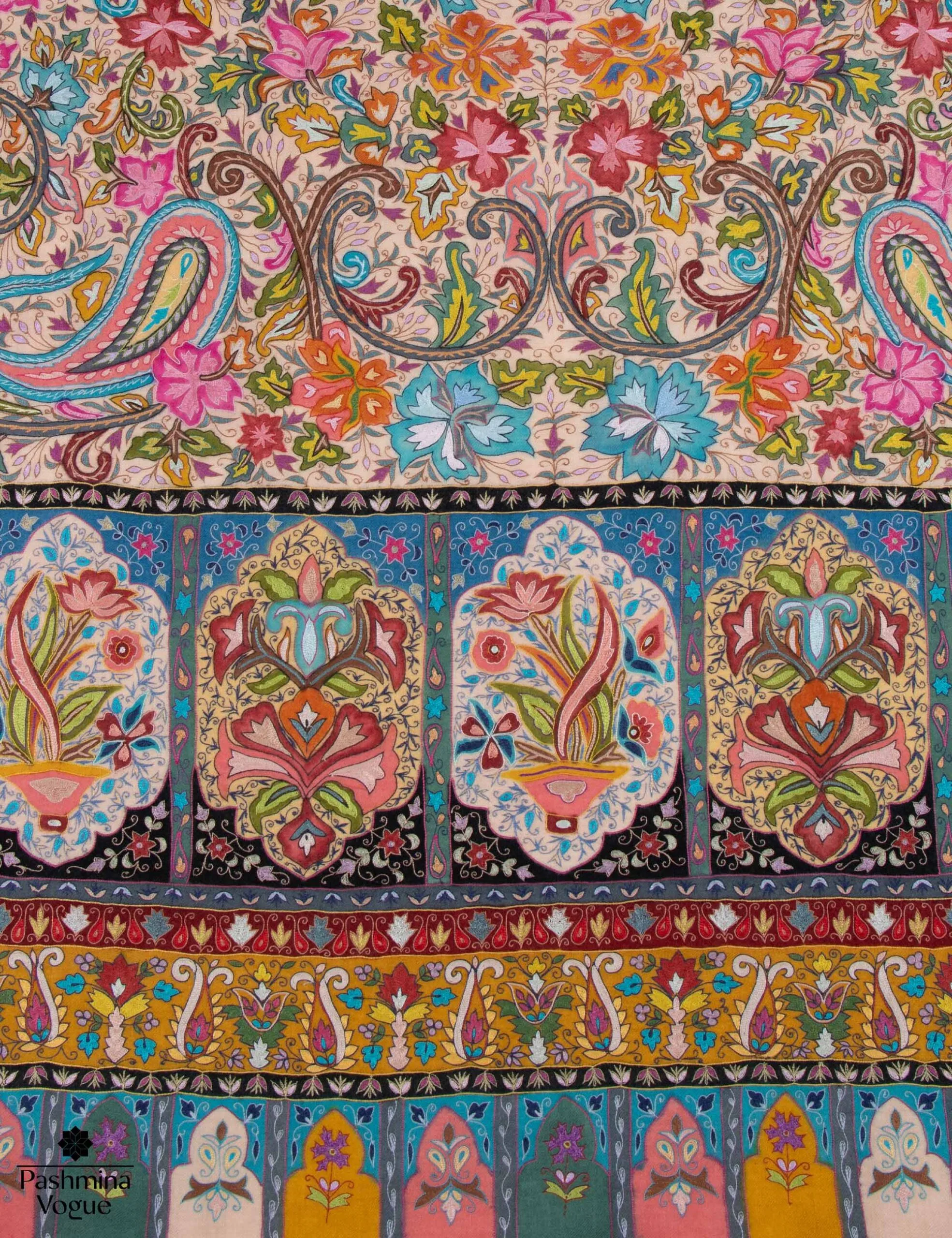 Kalamkari Handloom Pashmina Shawl