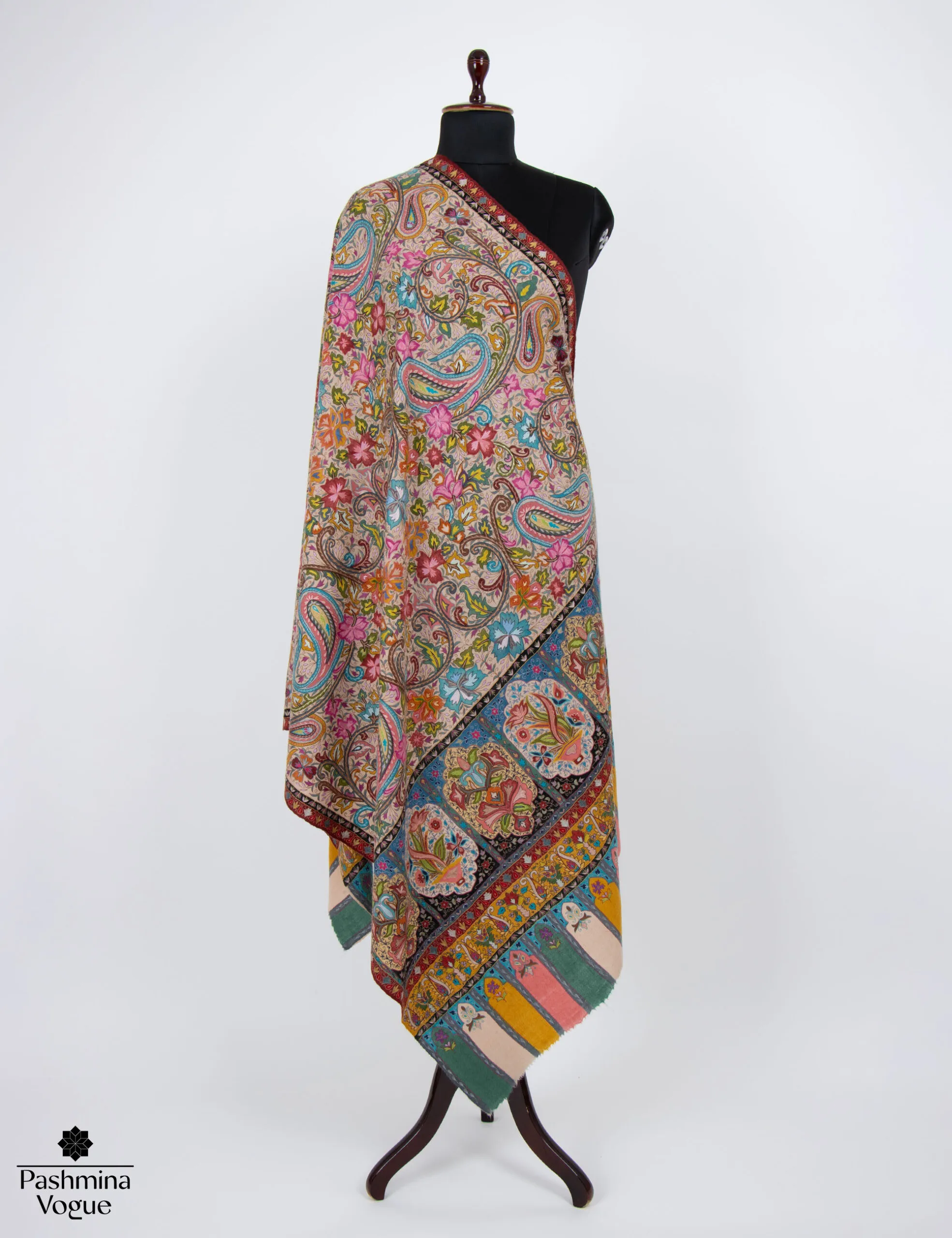 Kalamkari Handloom Pashmina Shawl