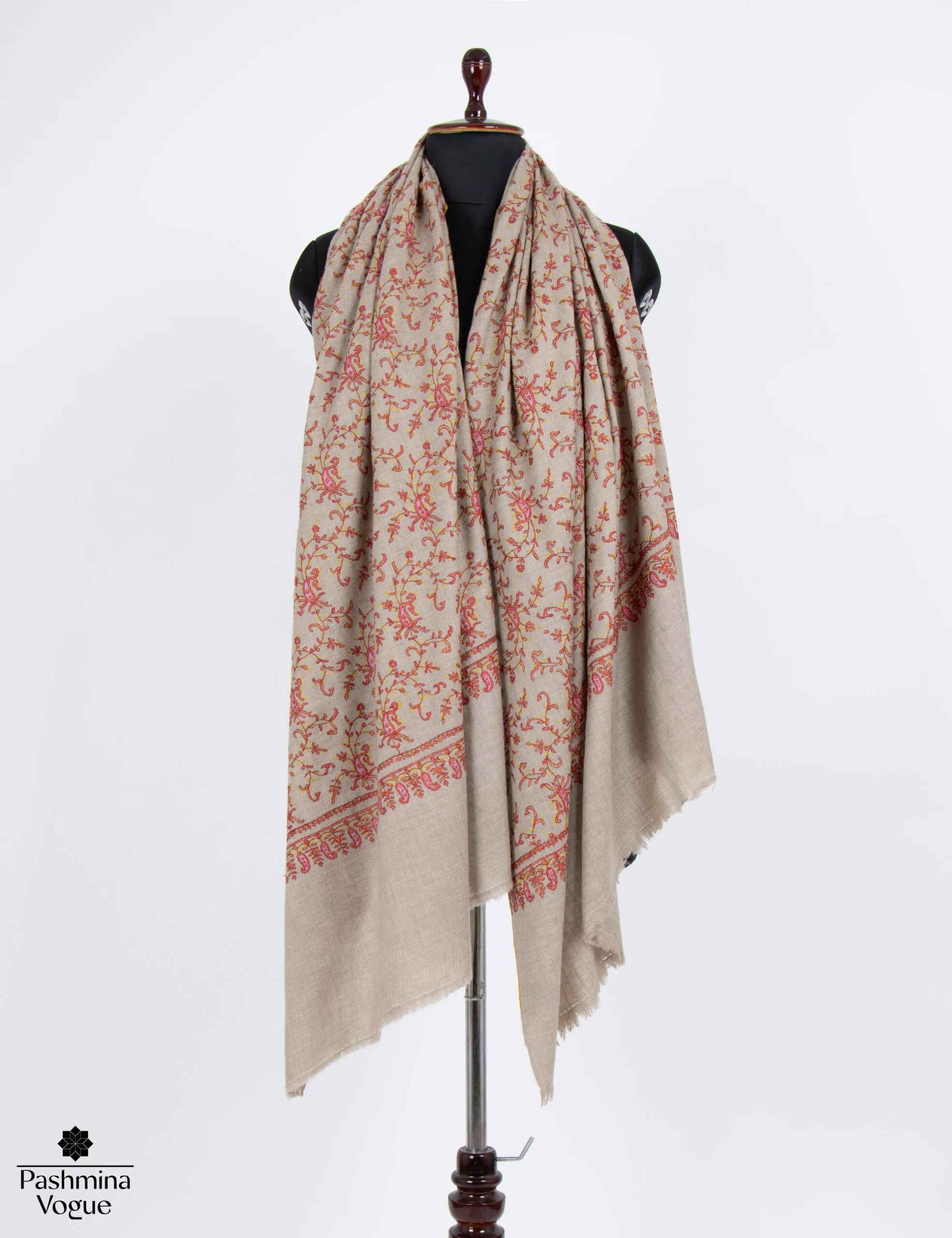 Beige Bliss Pashmina Shawl