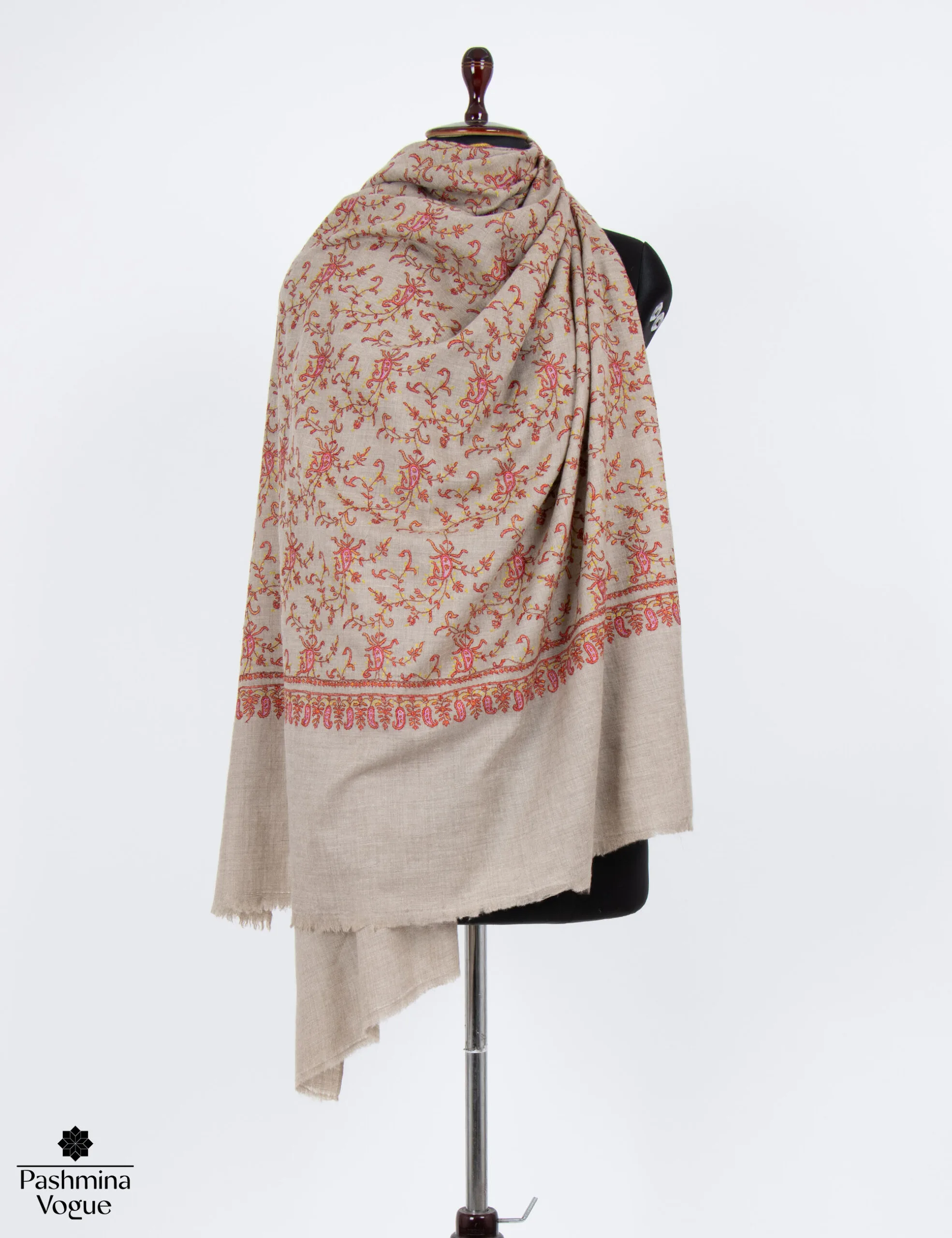 Beige Bliss Pashmina Shawl