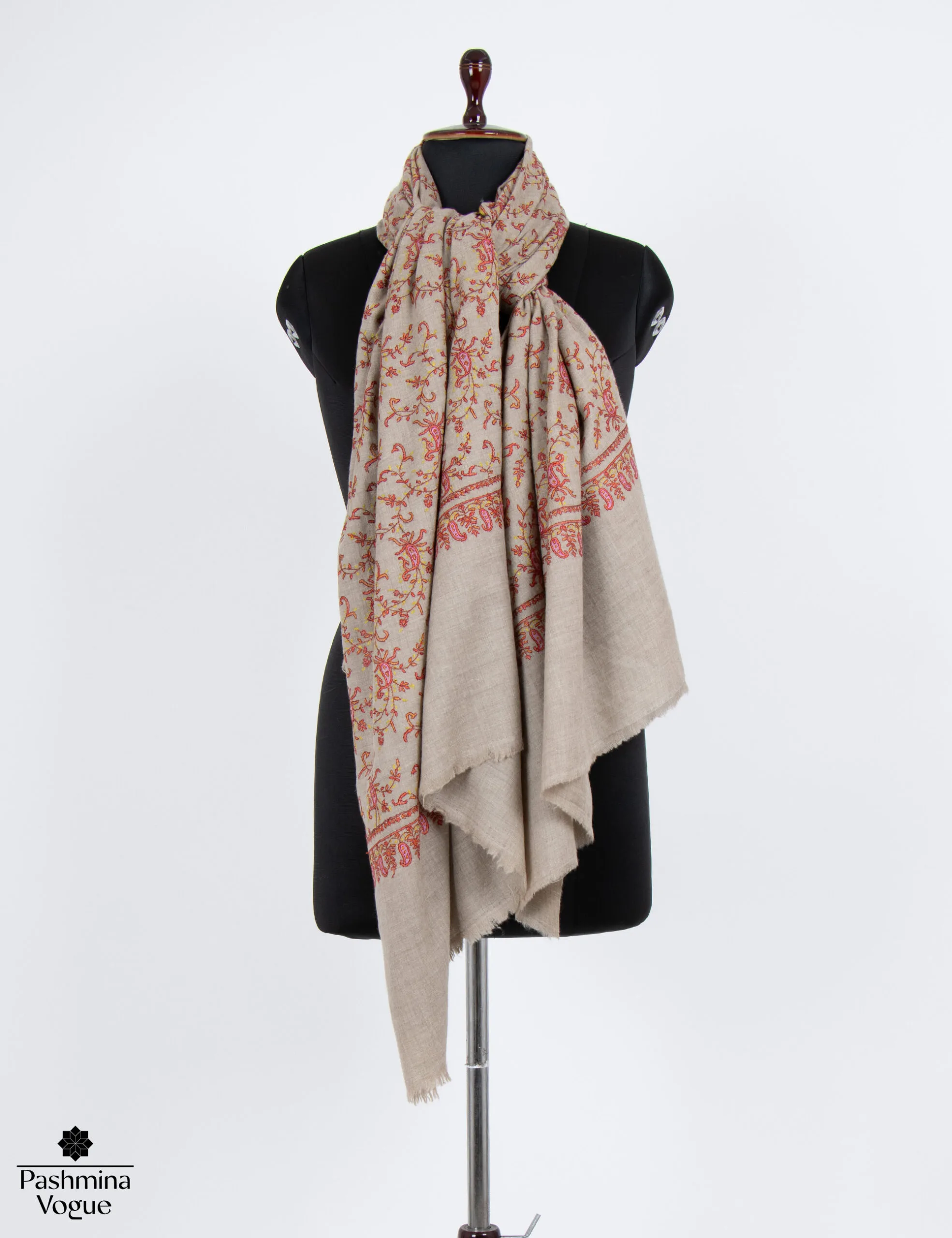 Beige Bliss Pashmina Shawl