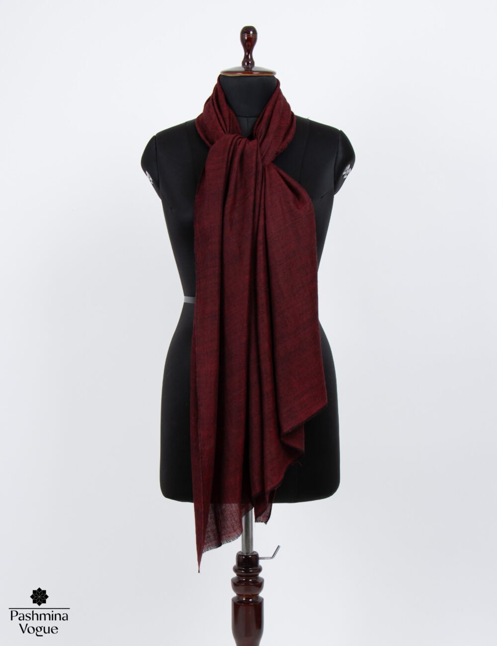 Dark Sienna Solid Pashmina Stole