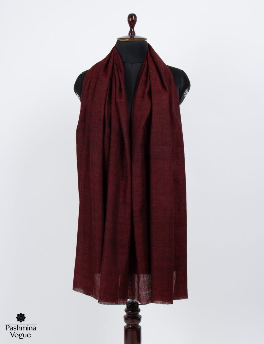 Dark Sienna Solid Pashmina Stole