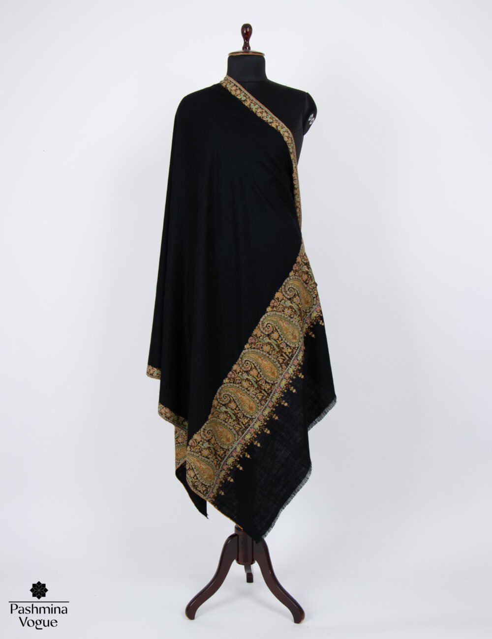 cashmere pashmina black