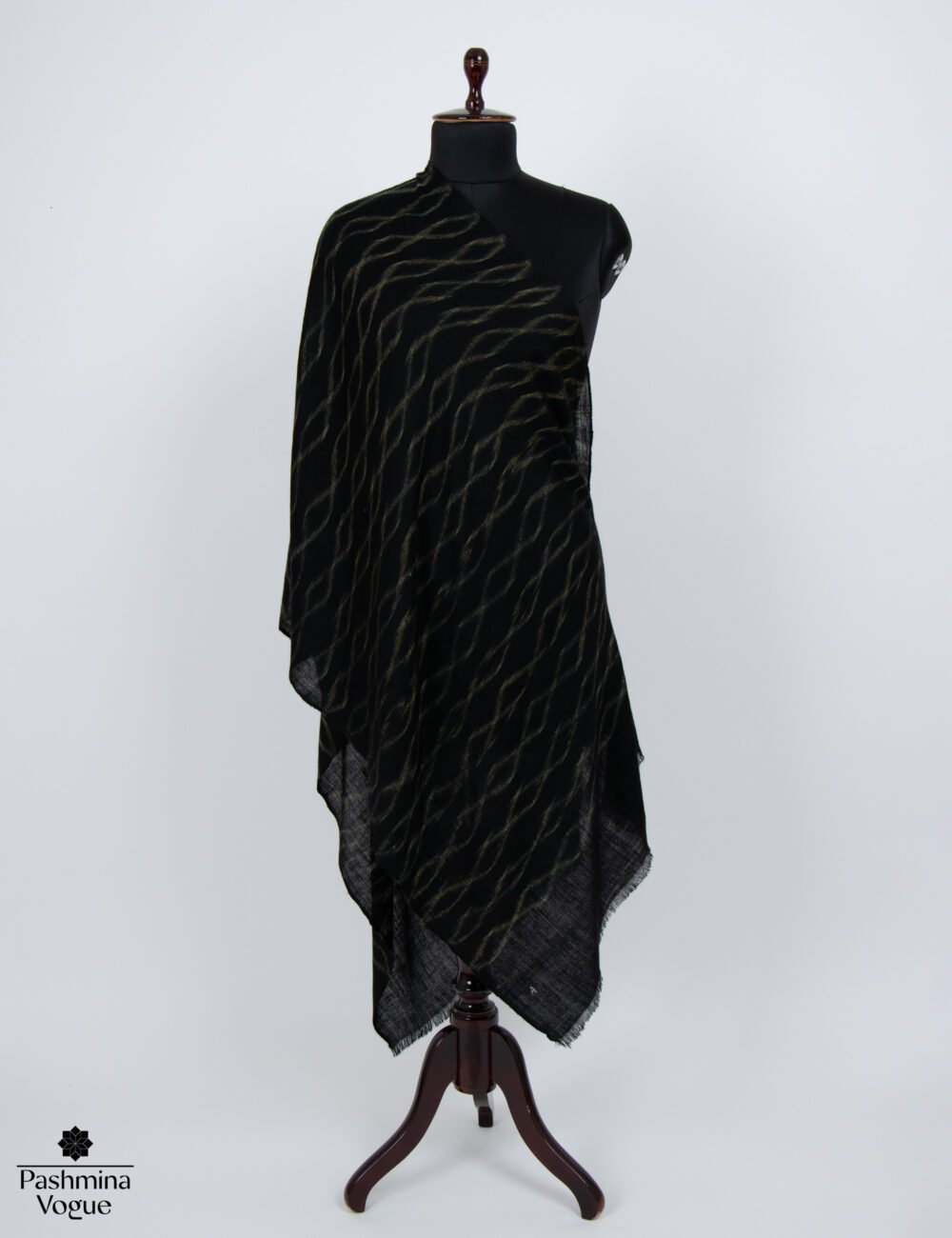 lightweight black shawl