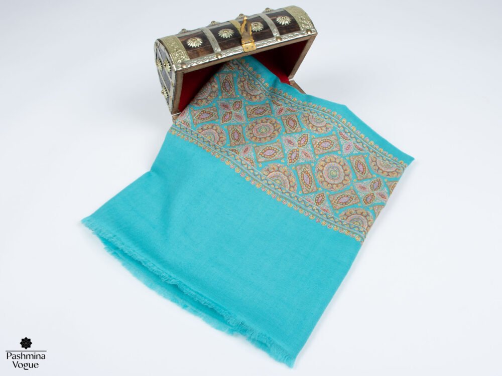 Ball Blue Pashmina Shawl