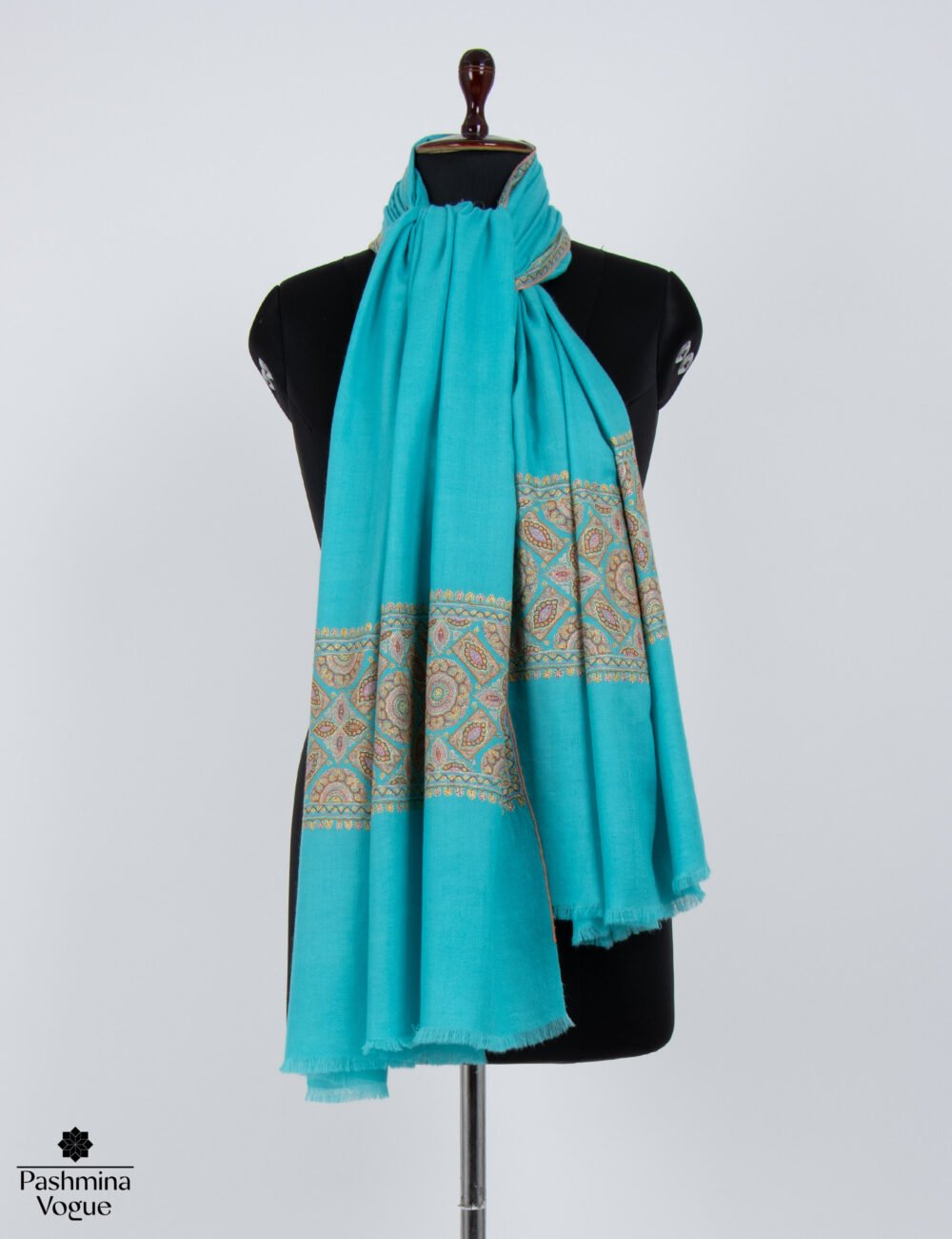 Ball Blue Pashmina Shawl