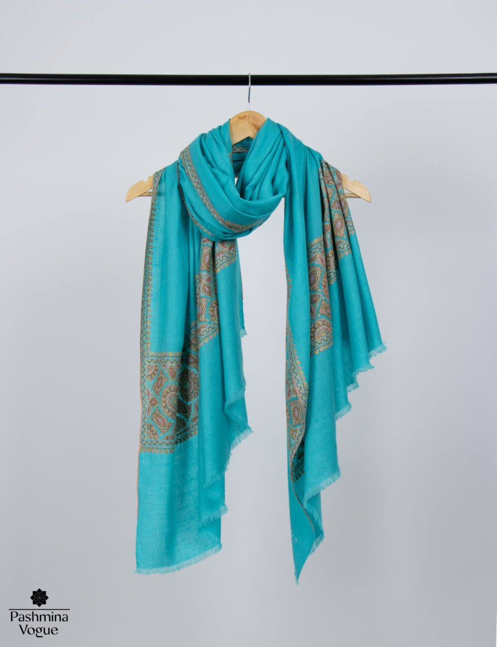 Ball Blue Pashmina Shawl