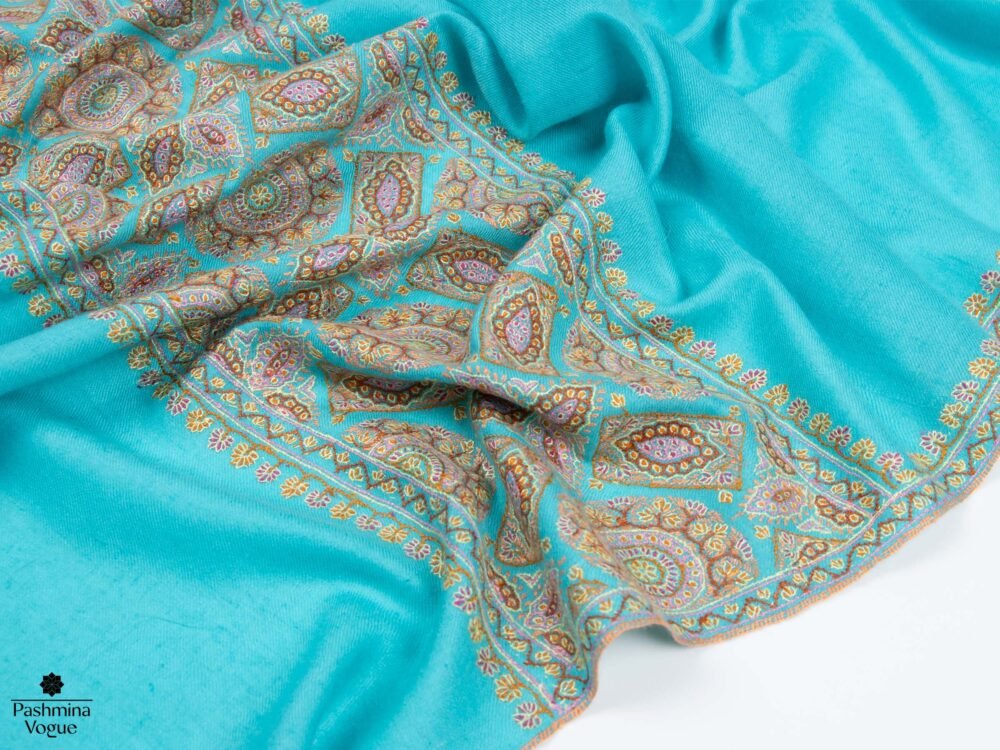 Ball Blue Pashmina Shawl