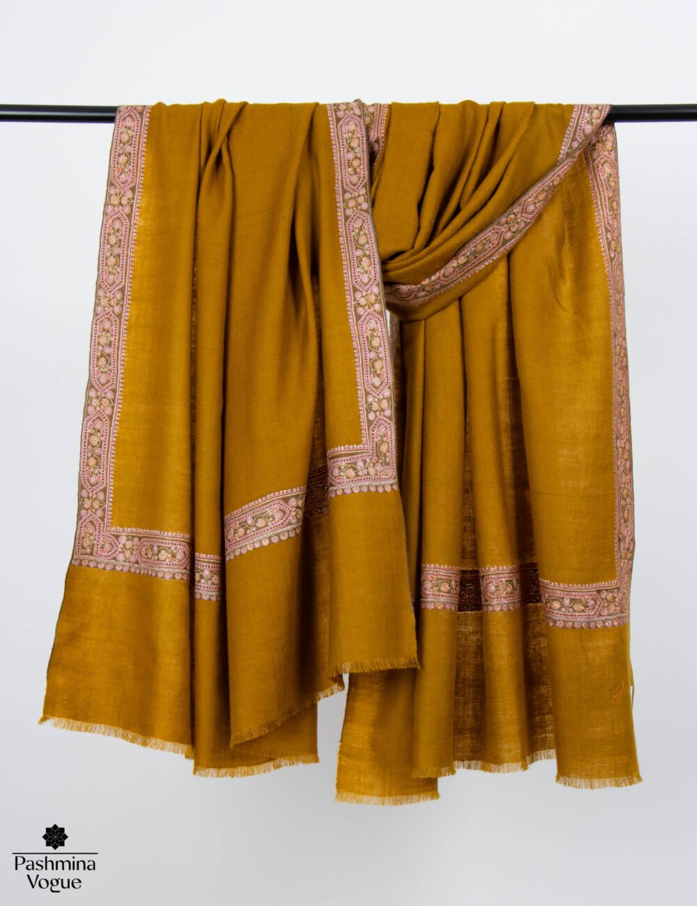 Mustard GI Palla Pashmina Shawl