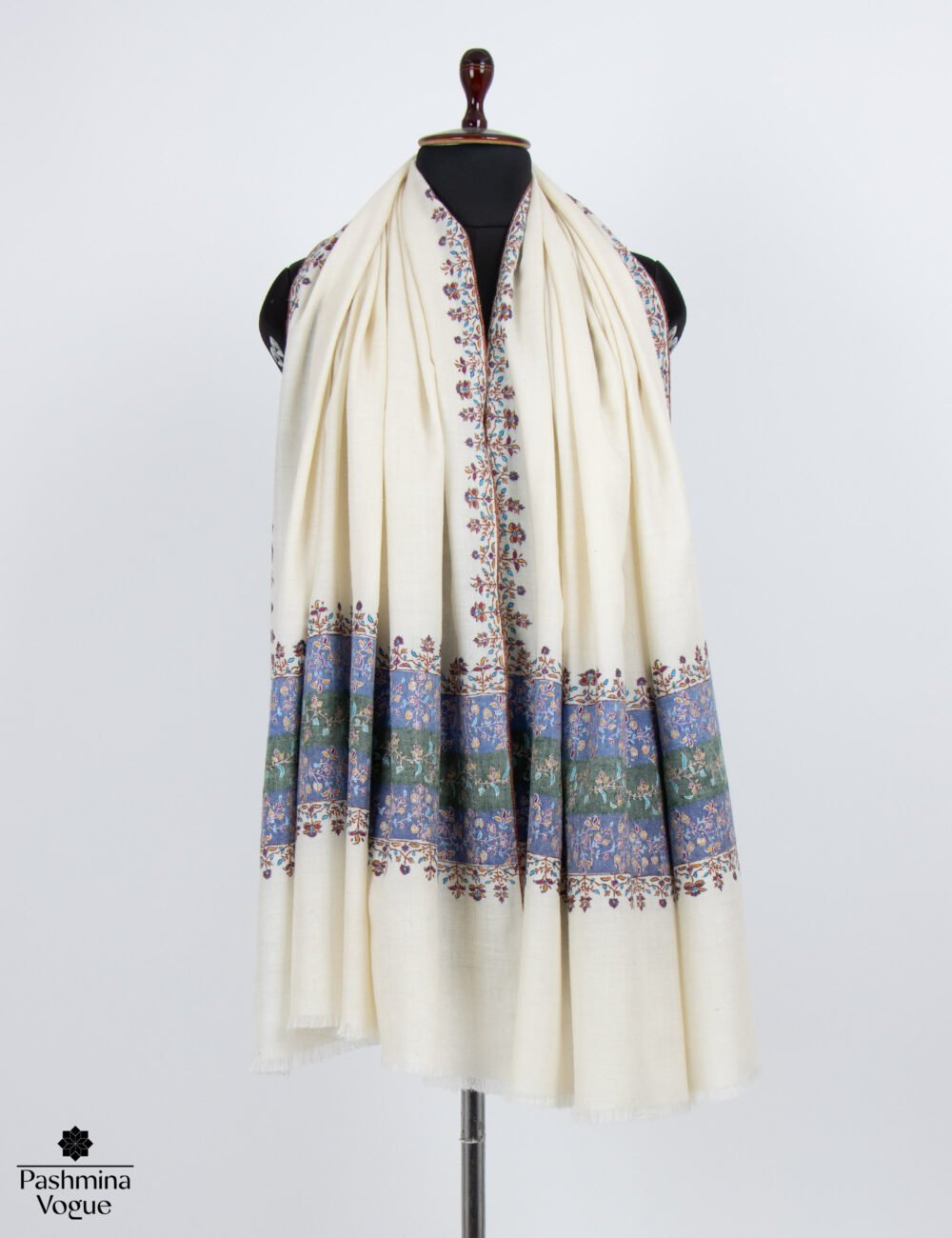 Natural Multi Woven Color Pashmina Shawl