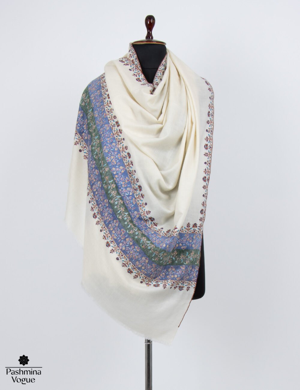 Natural Multi Woven Color Pashmina Shawl