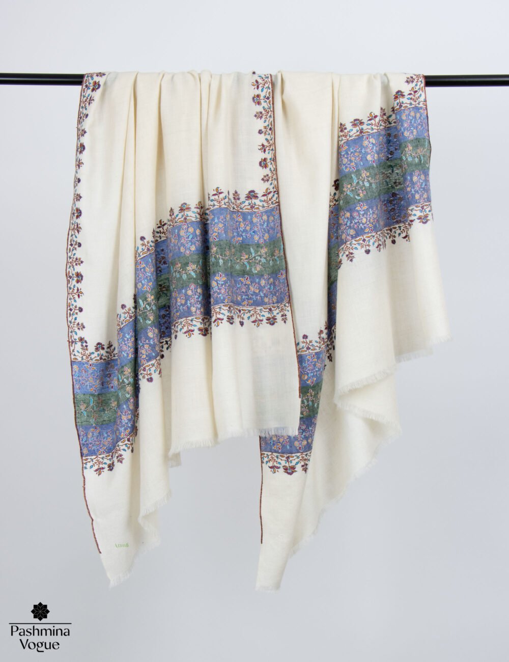 Natural Multi Woven Color Pashmina Shawl