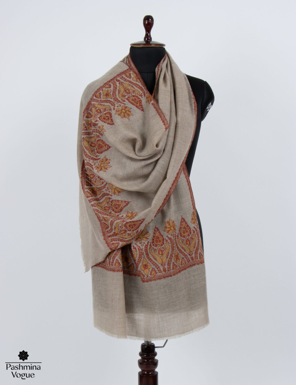 Beige (Natural) Pashmina Wrap