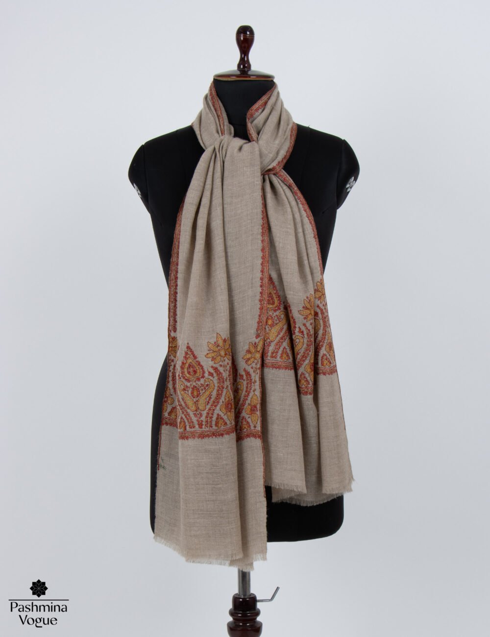 Beige (Natural) Pashmina Wrap