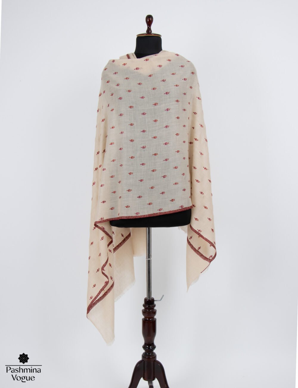 Ivory Pearl Essence Pashmina Shawl