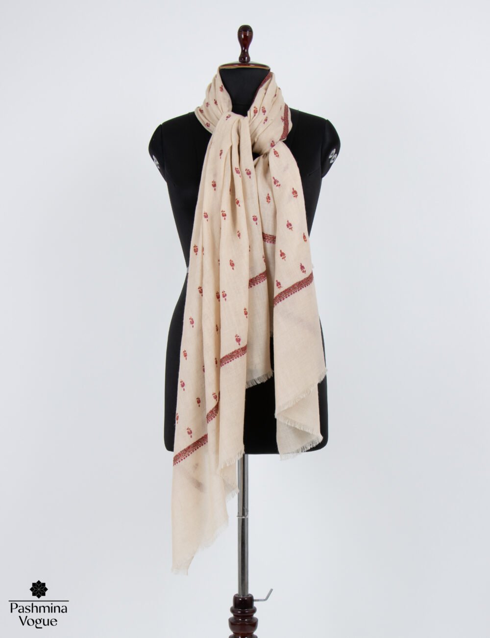 Ivory Pearl Essence Pashmina Shawl