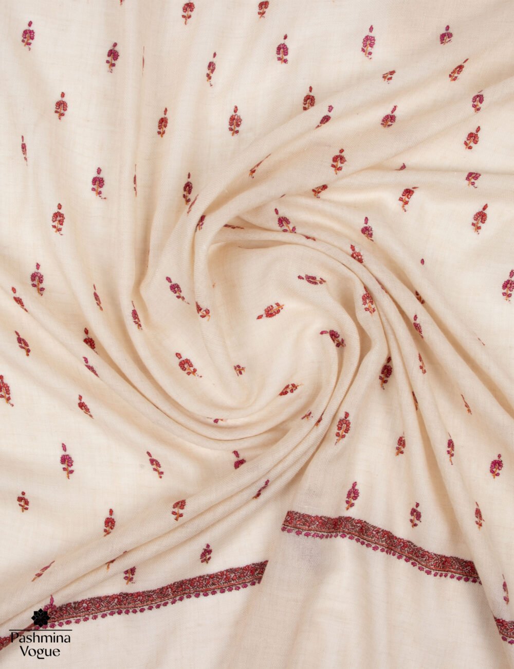 Ivory Pearl Essence Pashmina Shawl