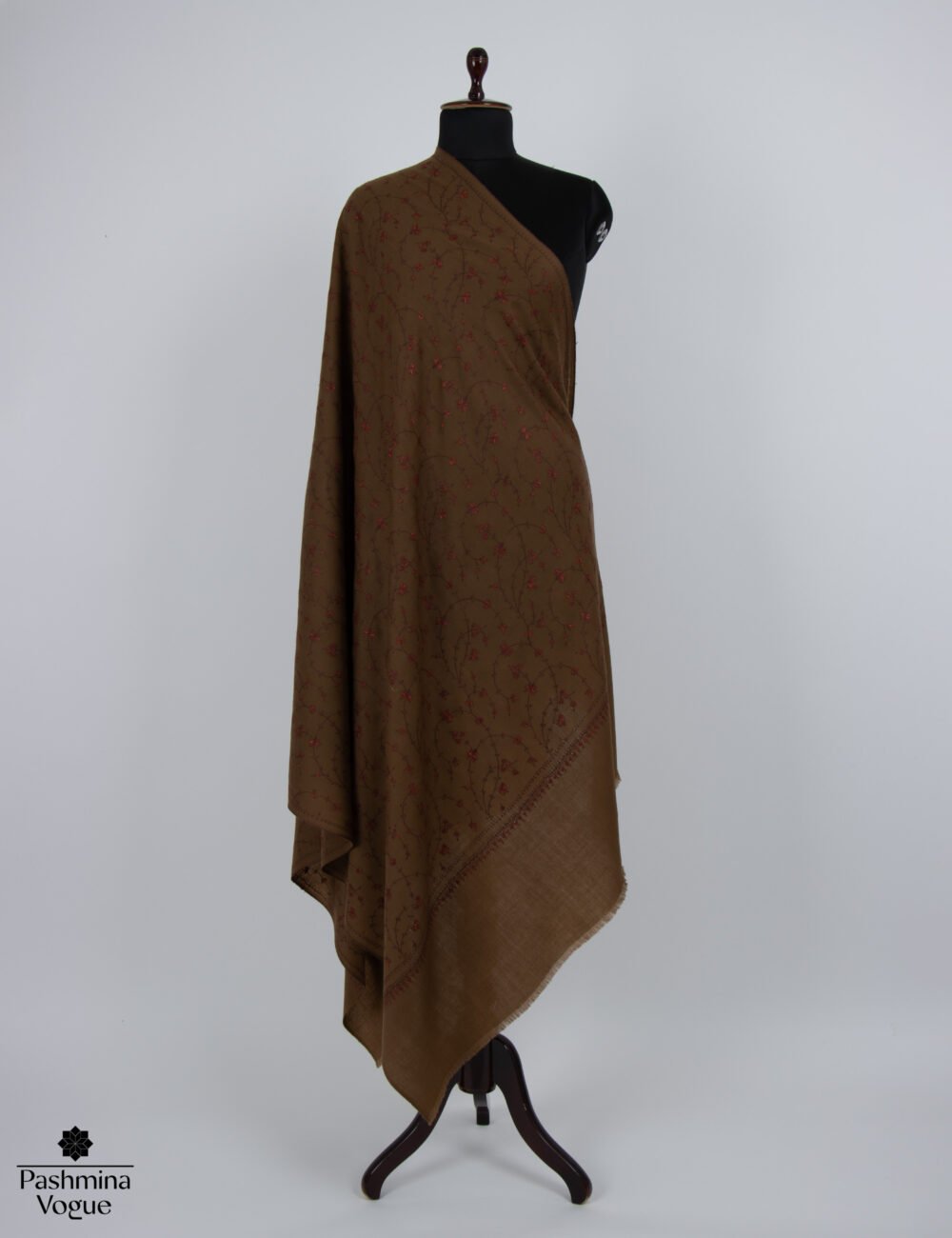 black and brown scarf