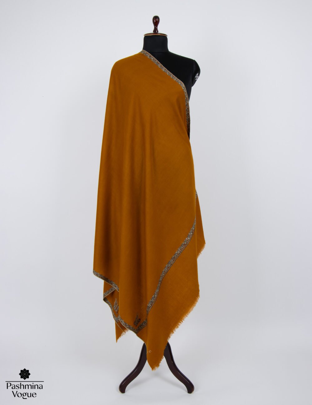 mustard pashmina scarf