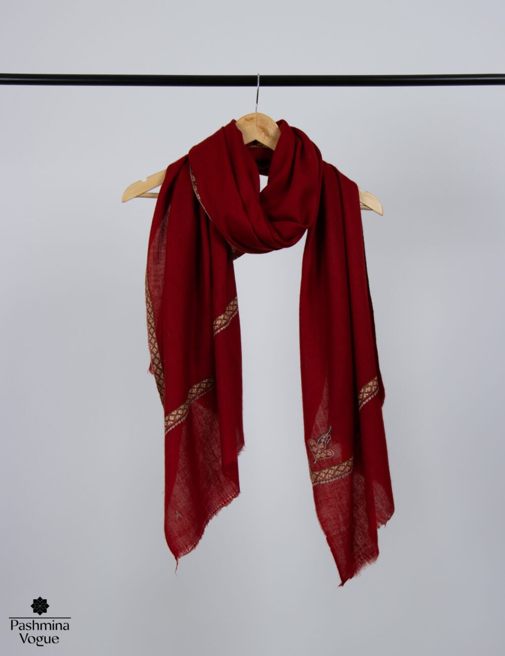 Crimson Wine Pashmina Wrap