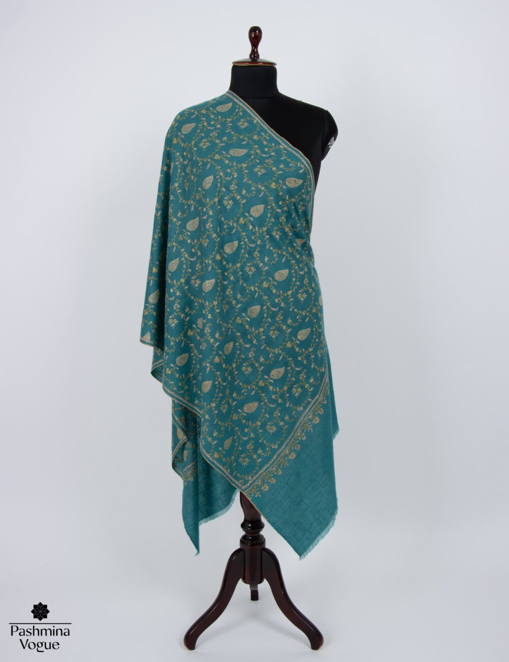 dark green cashmere scarf