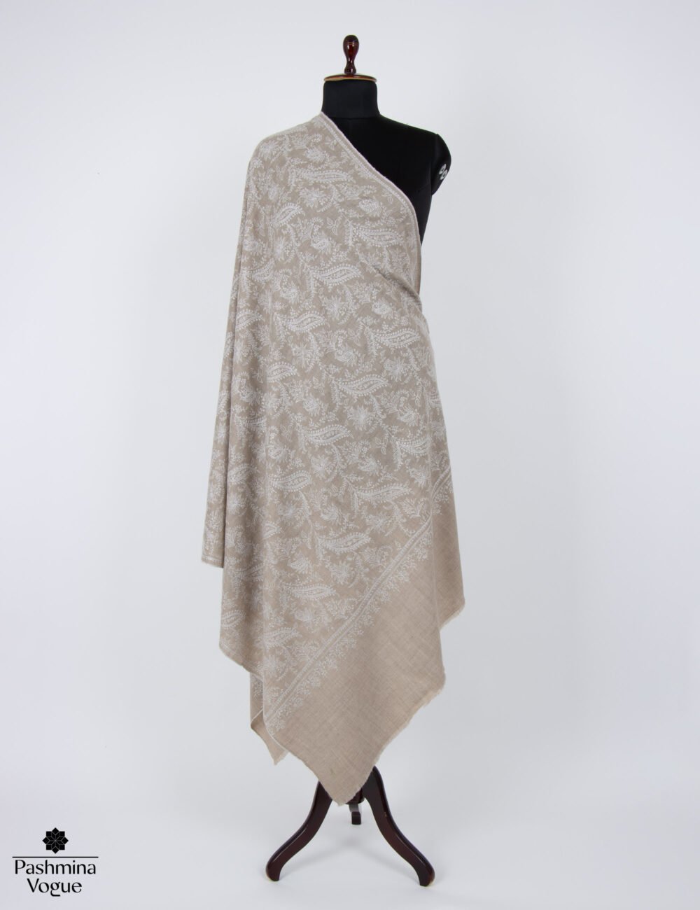 beige cashmere wrap