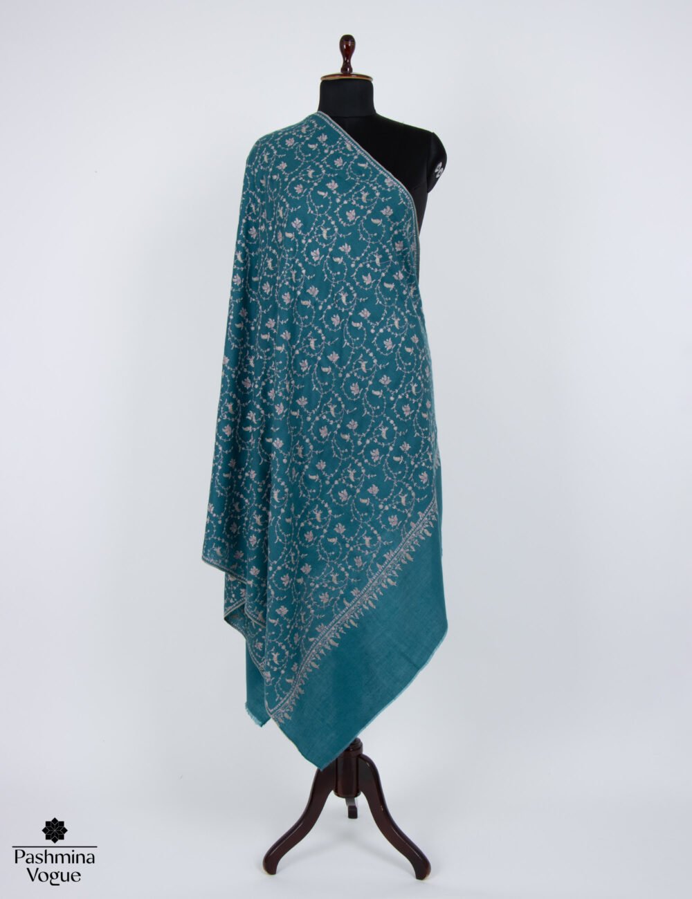 blue cashmere scarf