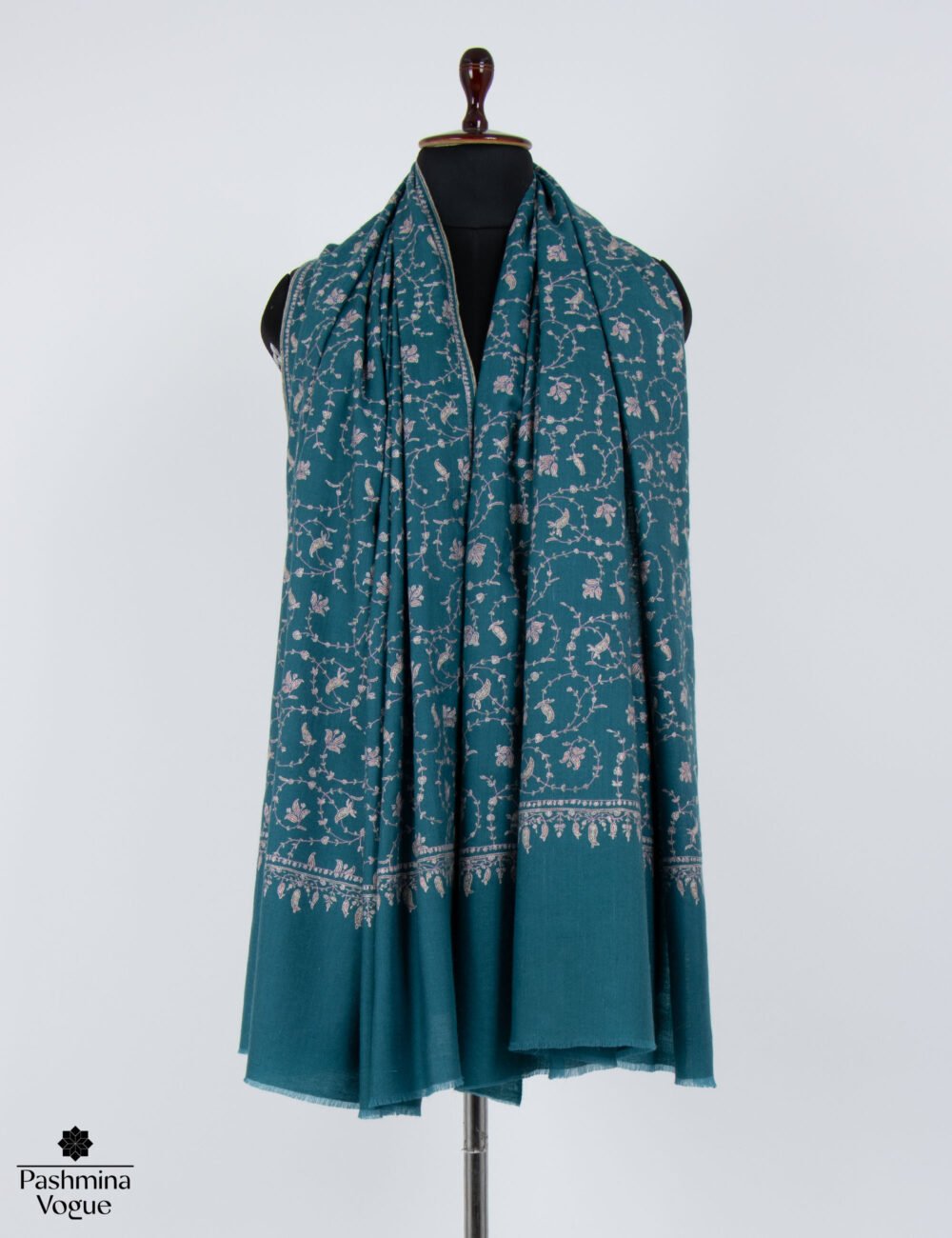 Casal Blue Jaal Pashmina Shawl