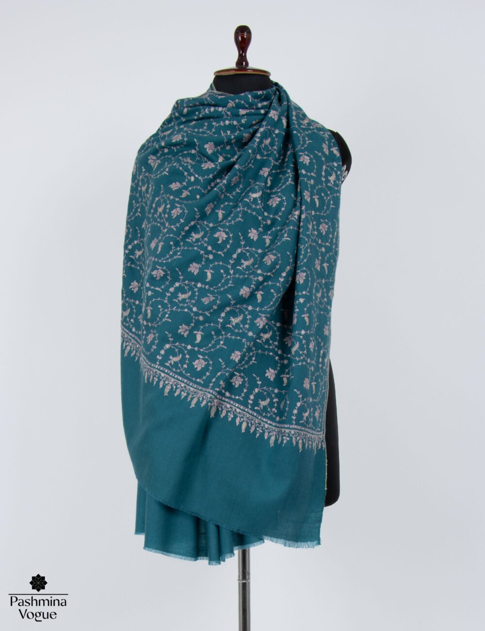 Casal Blue Jaal Pashmina Shawl