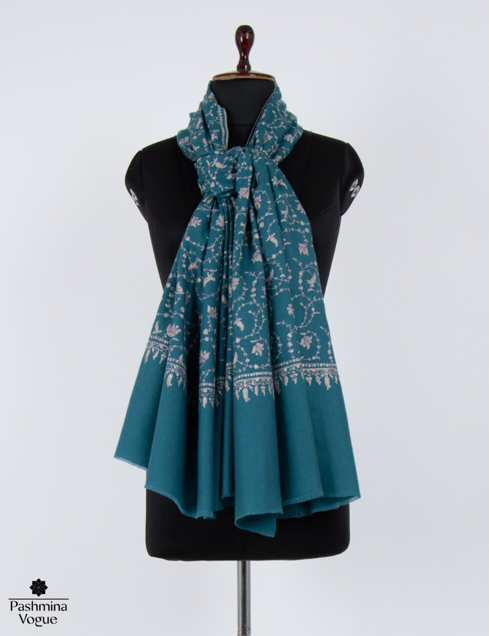 Casal Blue Jaal Pashmina Shawl