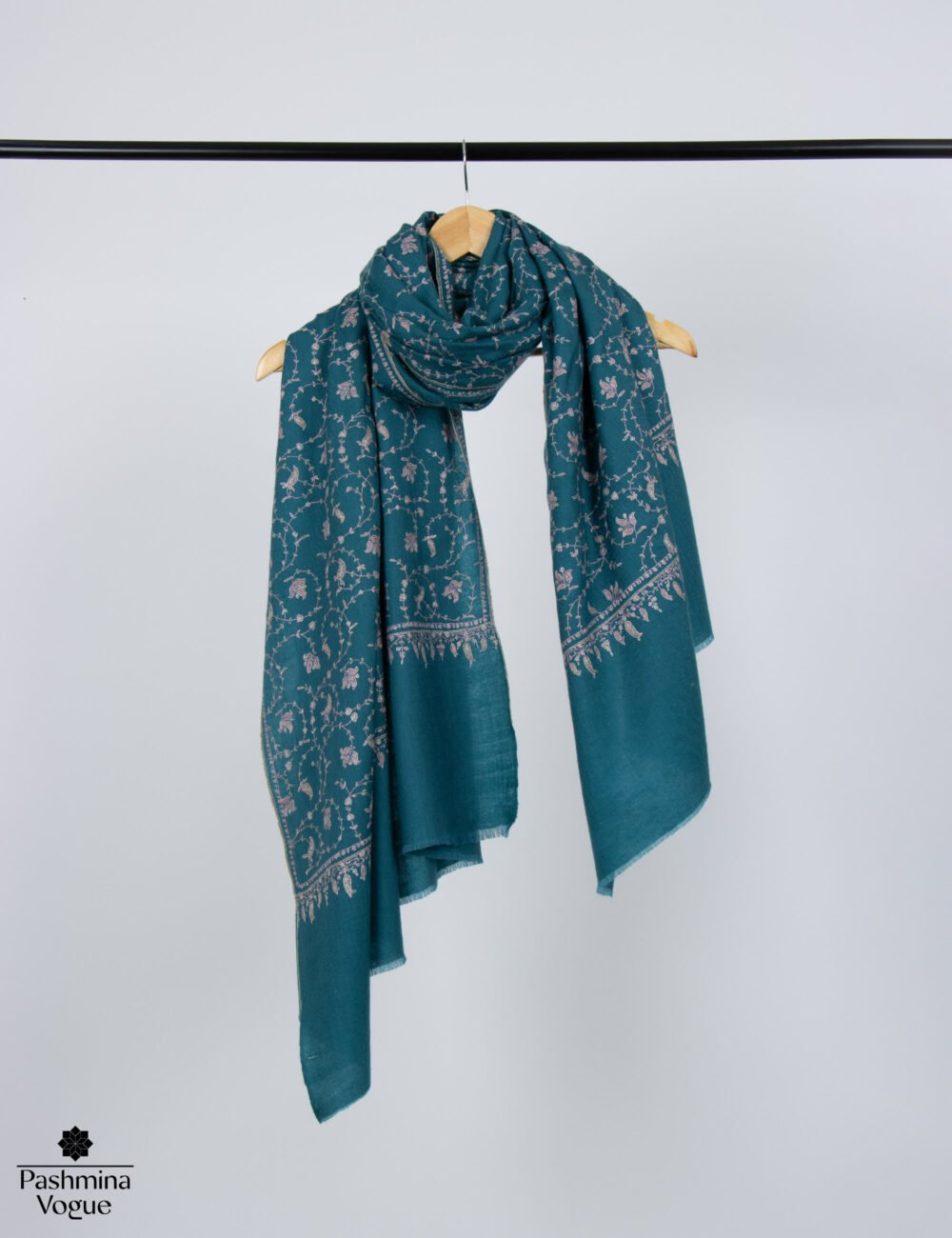 Casal Blue Jaal Pashmina Shawl