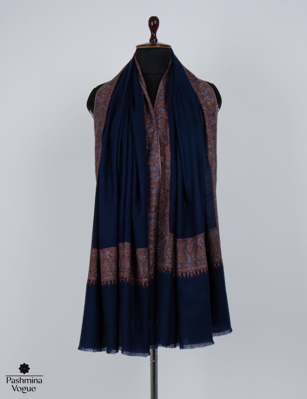 Navy Blue Pashmina Shawl