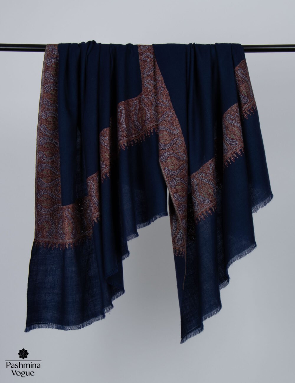 Navy Blue Pashmina Shawl