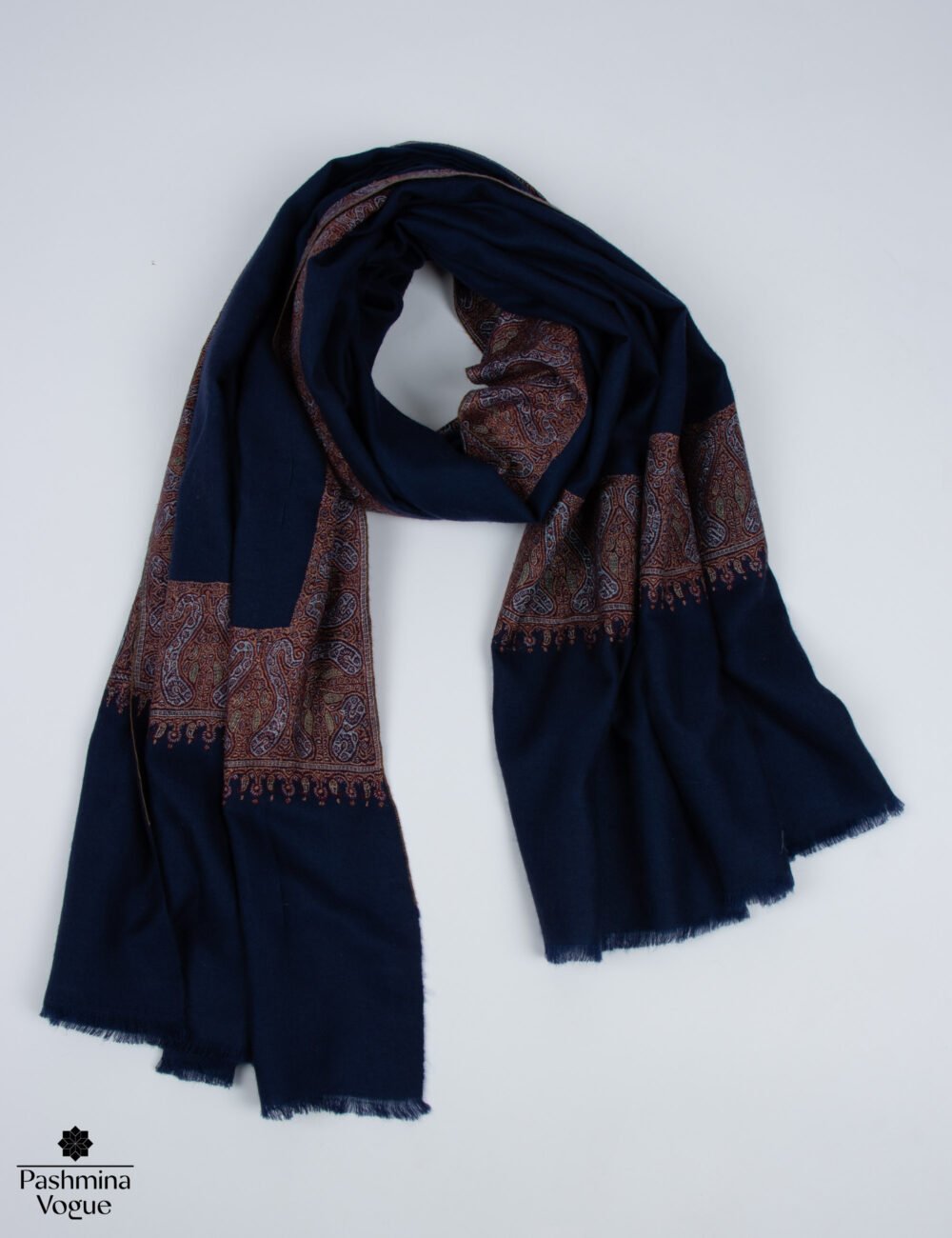 Navy Blue Pashmina Shawl